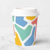 Abstraktes Mosaik Pappbecher (Rückseite)