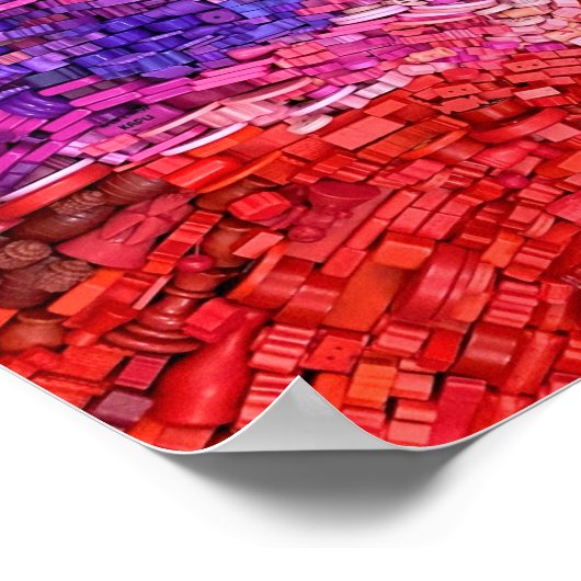 Abstraktes Mosaik Poster (Ecke)