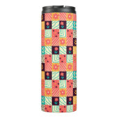 Abstraktes Mosaik Thermosbecher (Rückseite)