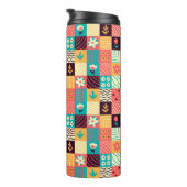 Abstraktes Mosaik Thermosbecher (Nach rechts gedreht)