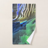 Abstraktes Mosaik zeichnend leicht geschnitzt und Badhandtuch Set (Handtuch)
