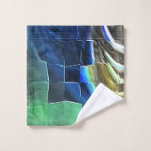 Abstraktes Mosaik zeichnend leicht geschnitzt und Badhandtuch Set (Waschlappen)