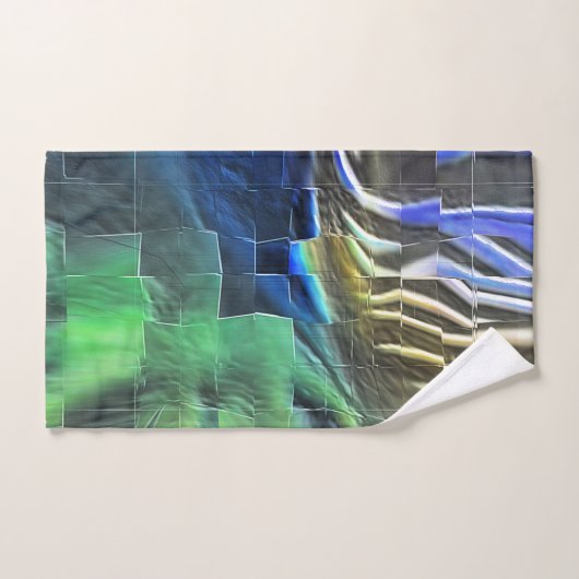 Abstraktes Mosaik zeichnend leicht geschnitzt und Badhandtuch Set (Handtuch)