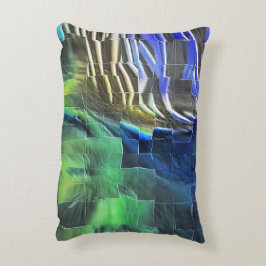 Abstraktes Mosaik zeichnend leicht geschnitzt und  Dekokissen