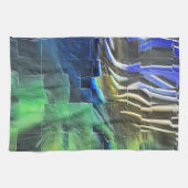 Abstraktes Mosaik zeichnend leicht geschnitzt und Geschirrtuch (Horizontal)