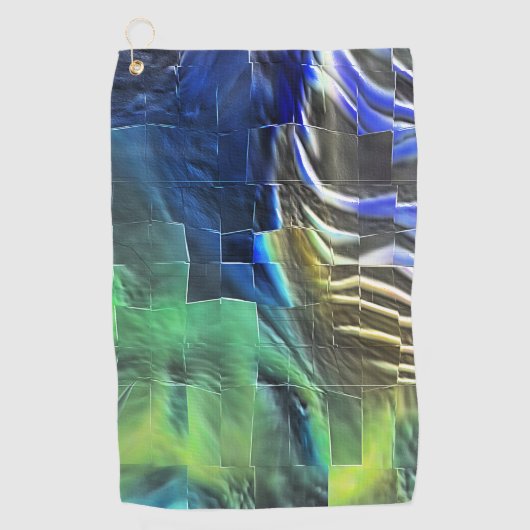 Abstraktes Mosaik zeichnend leicht geschnitzt und Golfhandtuch (Vorderseite)