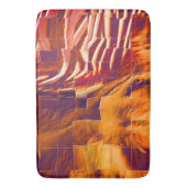 Abstraktes Mosaik zeichnend Rotgold Badematte (Vorderseite Vertikal)