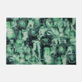 Abstraktes Mosaikbild in Korallentönen Fußmatte (Vorderseite)