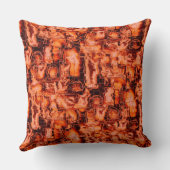 Abstraktes Mosaikbild in Korallentönen Kissen (Rückseite)