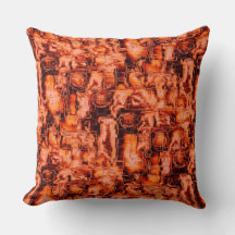 Abstraktes Mosaikbild in Korallentönen