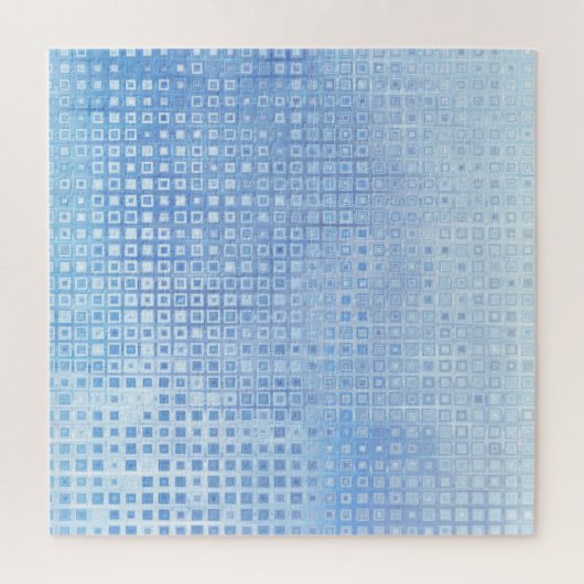 Abstraktes Mosaikblau: Glossy Background Puzzle (Vertikal)