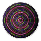 Abstraktes Mosaikglas #2 Keramikknauf (Vorderseite)