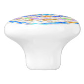 Abstraktes Mosaikglas #4 Keramikknauf (Seitenansicht)