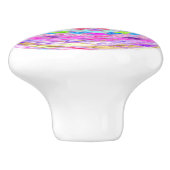 Abstraktes Mosaikglas #7 Keramikknauf (Seitenansicht)
