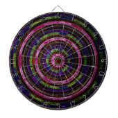 Abstraktes Mosaikglas Dartscheibe (vorne)