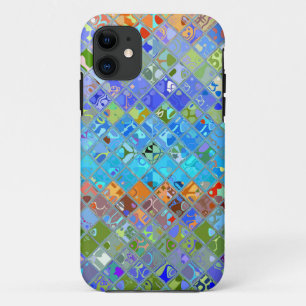 Abstraktes Mosaikglas-Muster #5 iPhone 11 Hülle