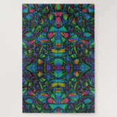 Abstraktes Mosaikglas Puzzle (Vertikal)