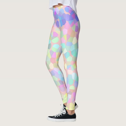 Abstraktes Mosaikmosaik Leggings (Links)