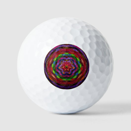 Abstraktes Mosaikmuster #11 Golfball (Vorderseite)