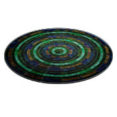 Abstraktes Mosaikmuster #11 Rundpilz Schneidebrett (Ecke)