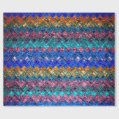 Abstraktes Mosaikmuster #3 Geschenkpapier (Flach)