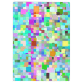 Abstraktes Mosaikmuster #3 Klemmbrett (Rückseite)