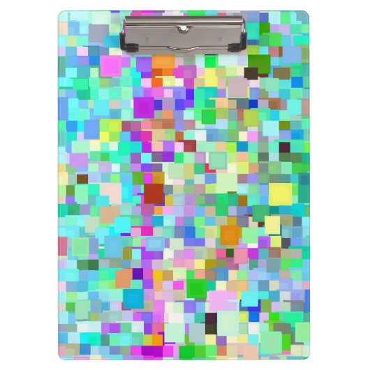 Abstraktes Mosaikmuster #3 Klemmbrett (Vorderseite)