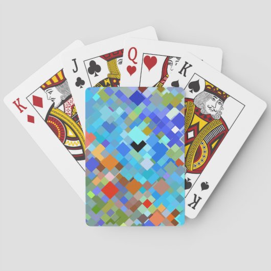 Abstraktes Mosaikmuster #3 Spielkarten (Rückseite)