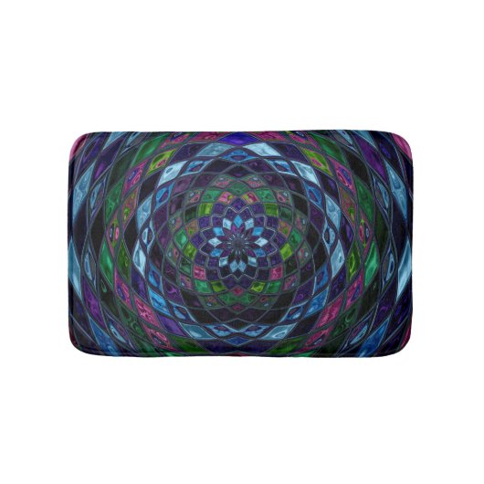 Abstraktes Mosaikmuster #5 Badematte (Vorderseite)