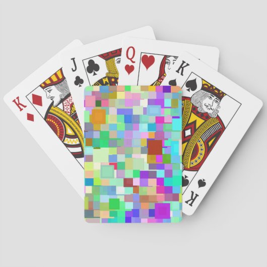 Abstraktes Mosaikmuster #5 Spielkarten (Rückseite)