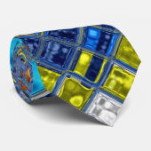Abstraktes Mosaikmuster #7 Krawatte (Gerollt)