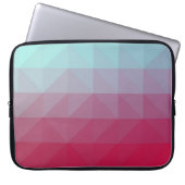 Abstraktes Mosaikmuster aus BLAU. Farbenfrohe Abst Laptopschutzhülle (Vorderseite)