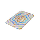 Abstraktes Mosaikmuster Badematte (Schrägansicht)