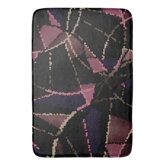 Abstraktes Mosaikmuster Badematte (Vorderseite Vertikal)