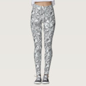 Abstraktes Mosaikmuster | Diamantprisma Leggings (Vorderseite)