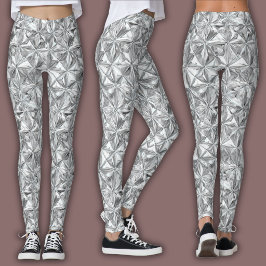 Abstraktes Mosaikmuster | Diamantprisma Leggings