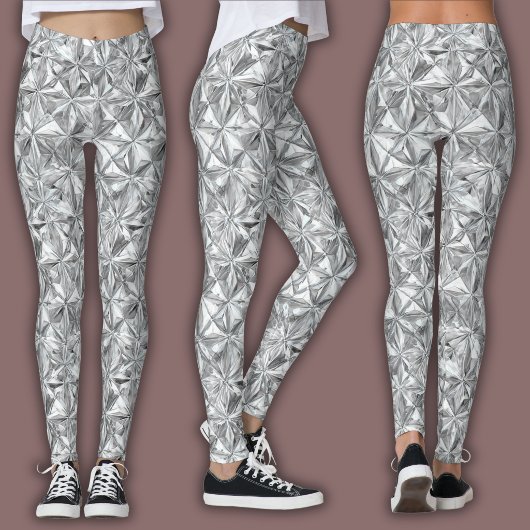 Abstraktes Mosaikmuster | Diamantprisma Leggings