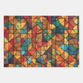 Abstraktes Mosaikmuster Geschenkpapier Set (Vorderseite 3)
