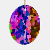 Abstraktes Mosaikmuster Keramik Ornament (Rechts)