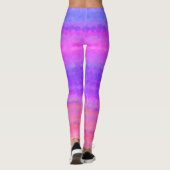Abstraktes Mosaikmuster Leggings (Rückseite)