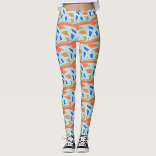 Abstraktes Mosaikmuster Leggings