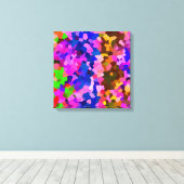 Abstraktes Mosaikmuster Leinwanddruck (Insitu (Holzboden))