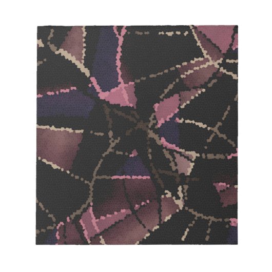 Abstraktes Mosaikmuster Notizblock (Vorderseite)