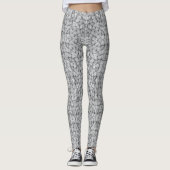 Abstraktes Mosaikmuster | Rissiger Stein Leggings (Vorderseite)