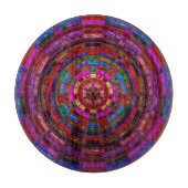 Abstraktes Mosaikmuster Schneidebrett (Vorderseite)