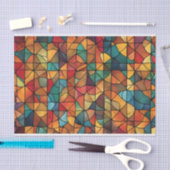 Abstraktes Mosaikmuster Seidenpapier (Handwerk)