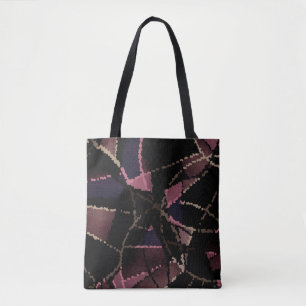 Abstraktes Mosaikmuster Tasche