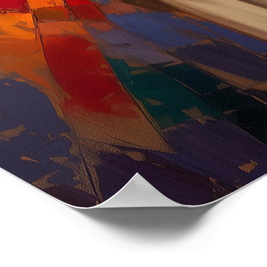 Abstraktes Mosaikprojekt Jesu Christi Poster (Ecke)