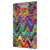 Abstraktes Mosaikwellenmuster #9 Klemmbrett (Links)