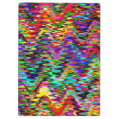 Abstraktes Mosaikwellenmuster #9 Klemmbrett (Rückseite)